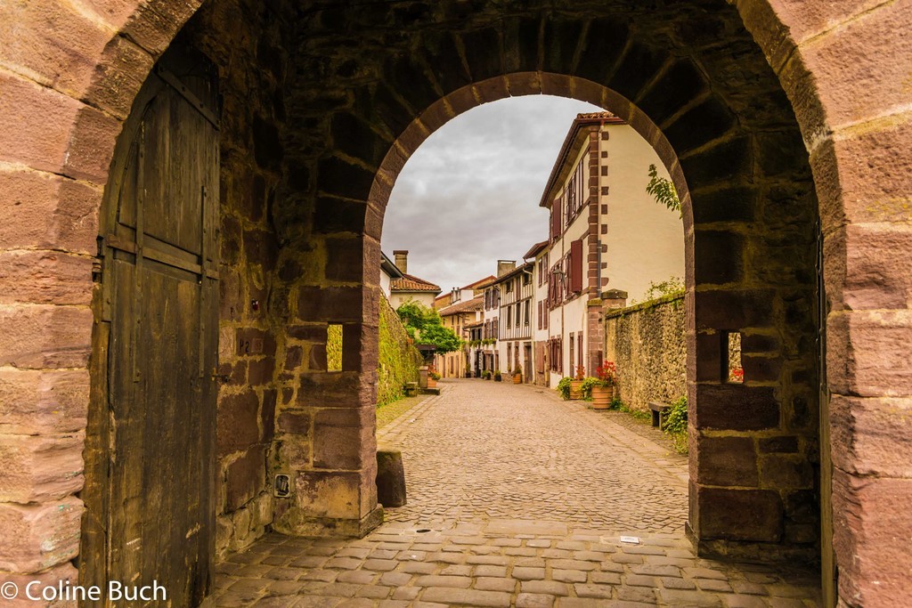 Porte Saint-Jacques, Centre, citadelle, hiver, Saint-Jean-Pied-de-port, 2018, Coline Buch, Sud/Ouest, montagne, pyrénées,  Pyrénées Atlantiques, 64, guide photo