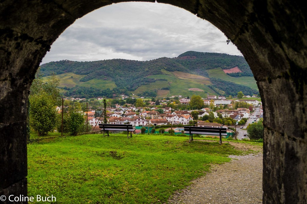 Vue, ville, Centre, citadelle, hiver, Saint-Jean-Pied-de-port, 2018, Coline Buch, Sud/Ouest, montagne, pyrénées,  Pyrénées Atlantiques, 64, guide photo