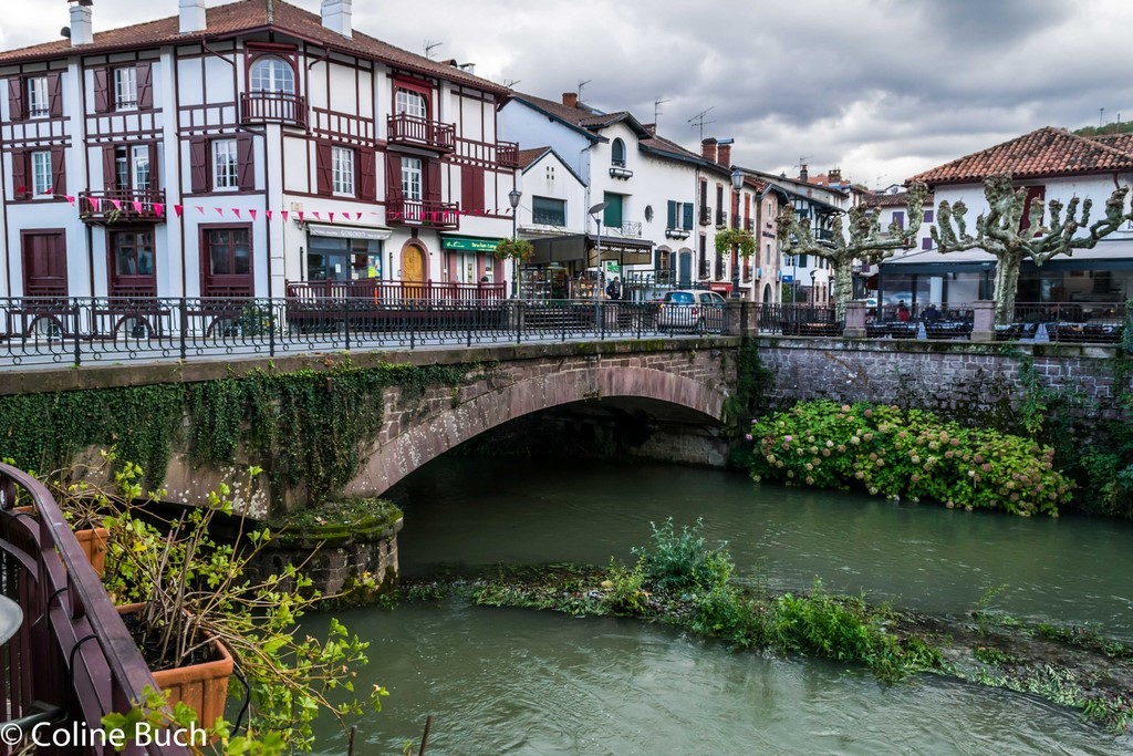 Pont, La Nive, Centre, citadelle, hiver, Saint-Jean-Pied-de-port, 2018, Coline Buch, Sud/Ouest, montagne, pyrénées,  Pyrénées Atlantiques, 64, guide photo