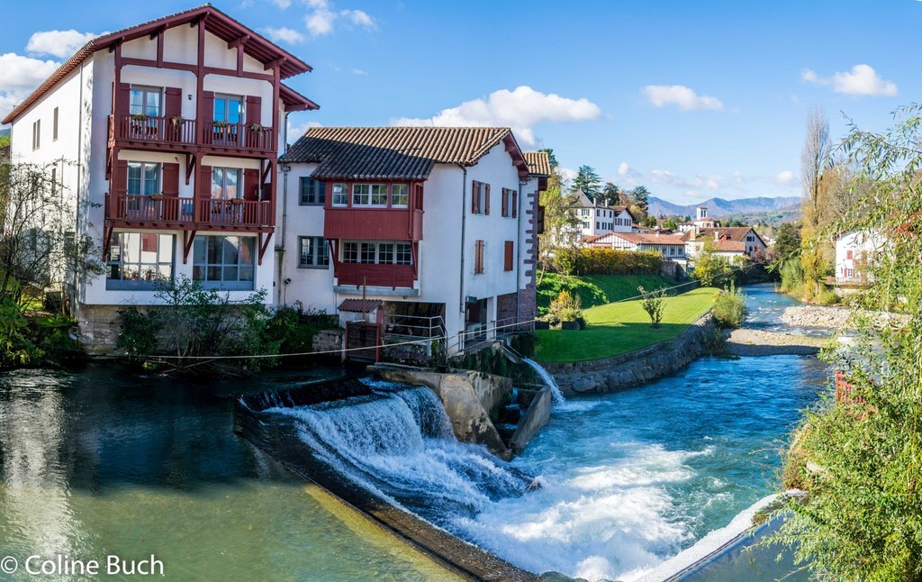 Barrage, Nive, Centre, citadelle, hiver, Saint-Jean-Pied-de-port, 2018, Coline Buch, Sud/Ouest, montagne, pyrénées,  Pyrénées Atlantiques, 64, guide photo