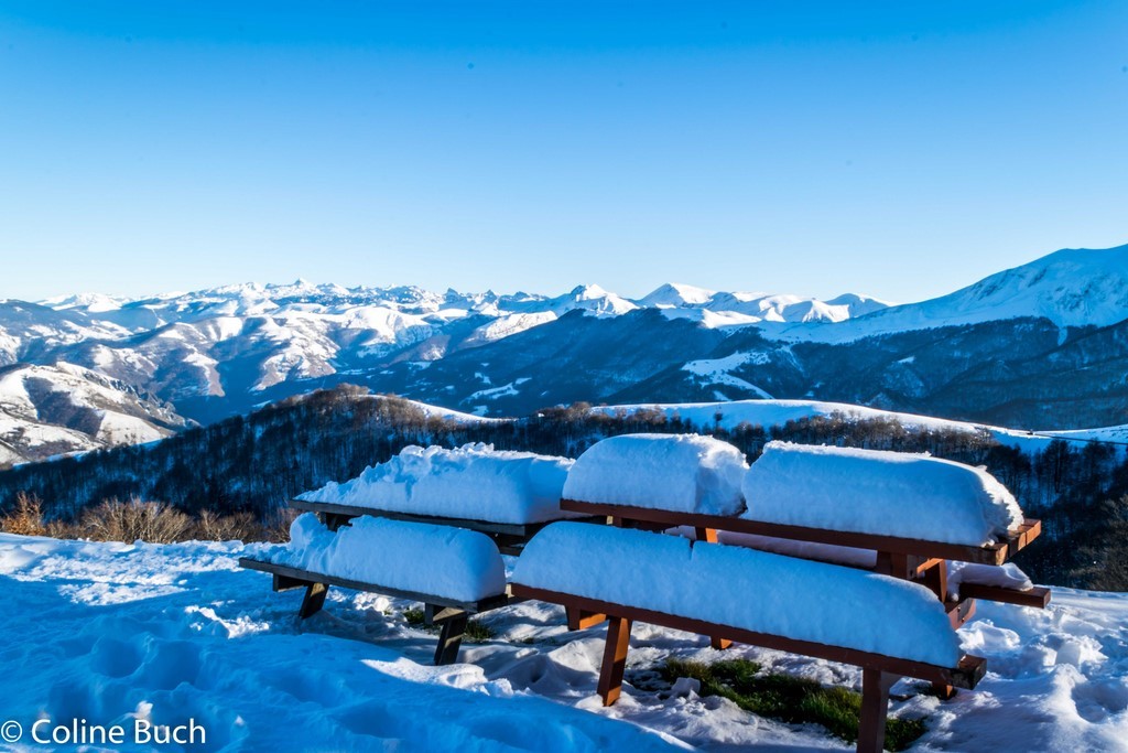 Paysage d'Iraty, Chalet, Iraty, neige, montagne, Pyrénées, nature, Larrau, Coline Buch